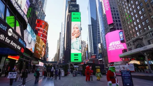 Fatin di Billboard Time Square New York (Istimewa)
