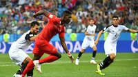 Pemain Swiss ketika bersua Kosta Rika pada matchday ketiga Grup E Piala Dunia 2018, di Stadion Ninzhny Novgorod, Nizhniy Novgorod, Rabu (27/6/2018) atau Kamis dini hari WIB. (AFP/Johannes Aisele)