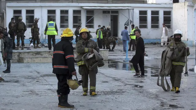 Lokasi bomber meledakkan diri di masjid Kabul, Afghanistan. (AP)