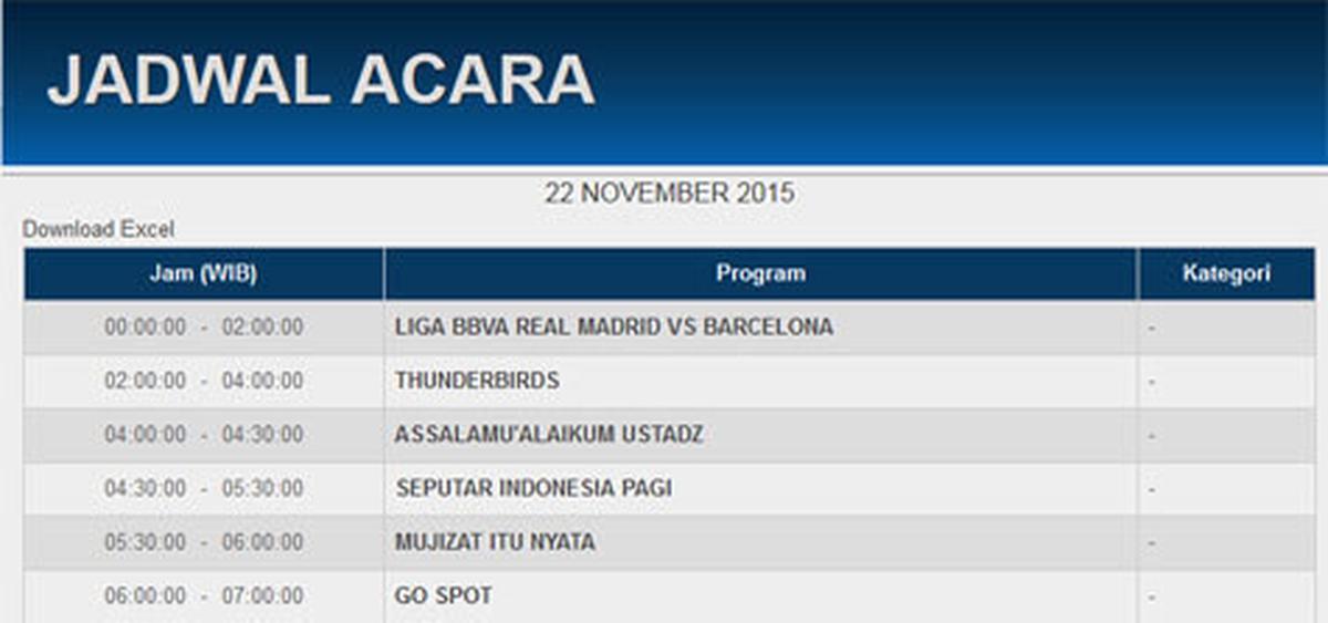 Jadwal RCTI