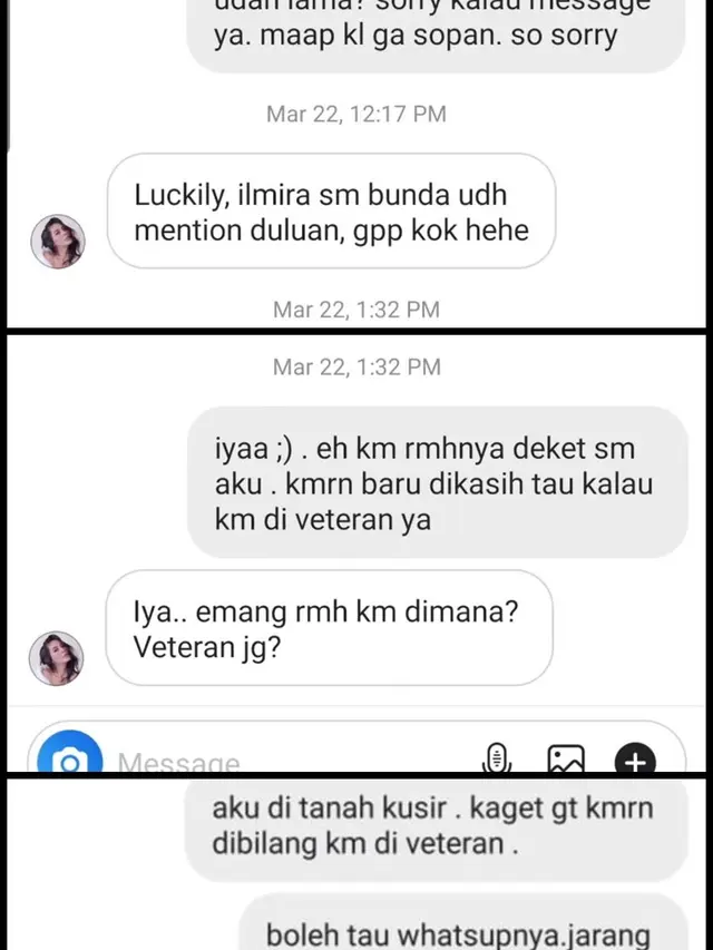 Isi Chat Baim Wong dan Paula Verhoeven saat pertama kali pendekatan. (YouTube/Baim Paula)
