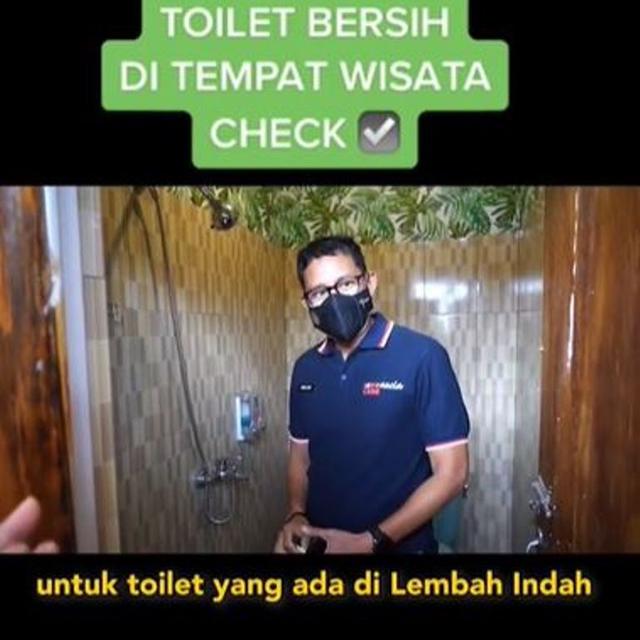 Sandiaga Uno Puji Toilet Wisata di Lembah Indah Malang yang Bersih dan Ramah Disabilitas