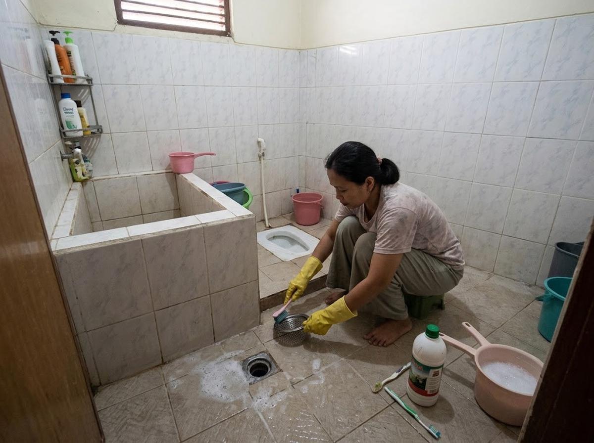 9 Cara Mencegah Cacing Keluar dari Saluran Pembuangan Kamar Mandi, Praktis Dilakukan