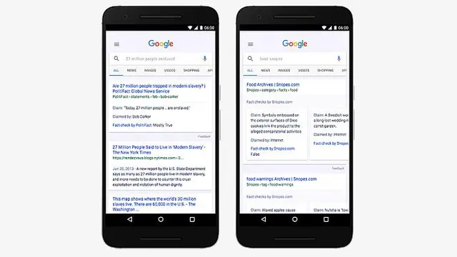 Google mulai menampilkan label fact check pada hasil pencarian untuk menandai berita dan informasi yang telah diperiksa.