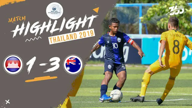 VIDEO: Highlight Piala AFF U-15 2019, Kamboja Vs Australia 1-3