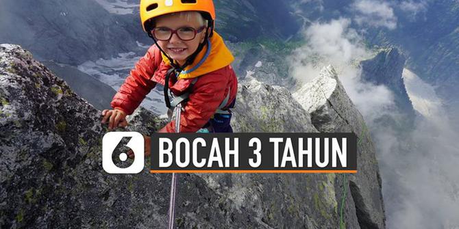 VIDEO: Bocah 3 Tahun Berhasil Taklukan Gunung Setinggi 3.308 MDPL