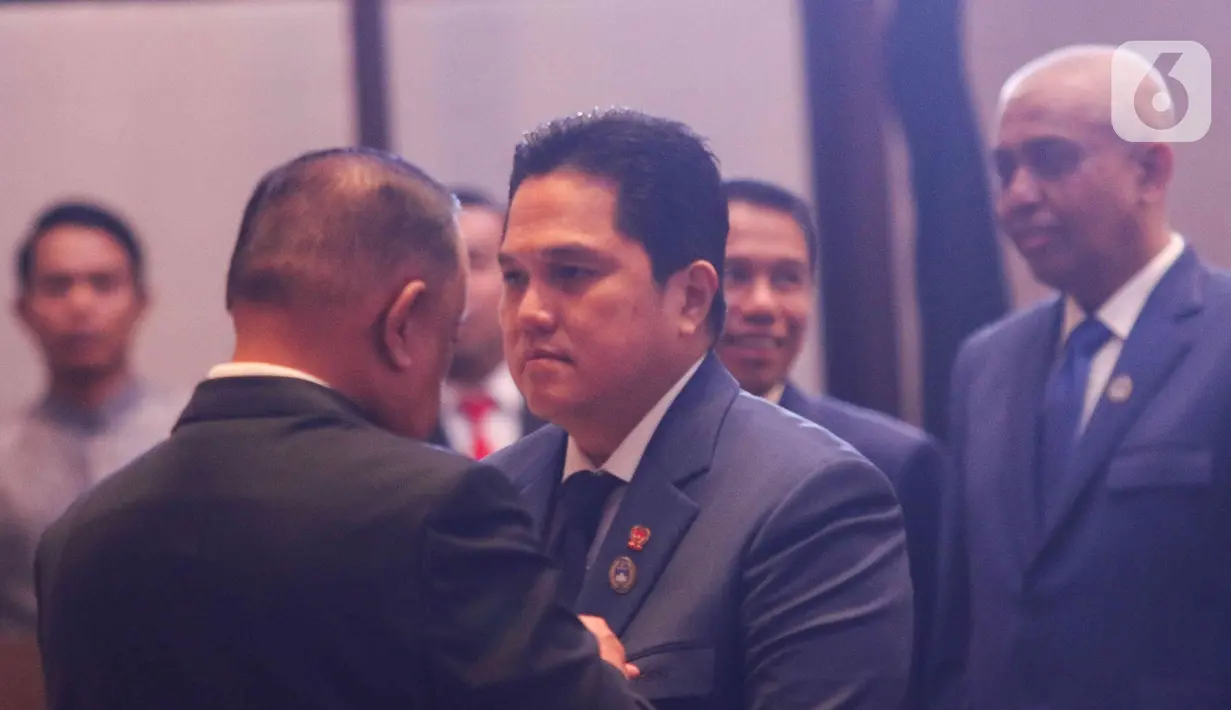 Para pengurus diambil sumpahnya, penyerahan bendera, dan penandatanganan pengukuhan dan pelantikan. (Liputan6.com/Herman Zakharia)
