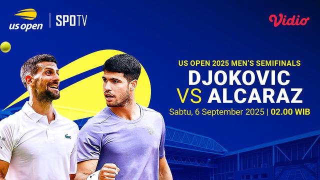 Live streaming US Open 2025 semifinals eksklusif di Vidio. (dok. vidio.com)