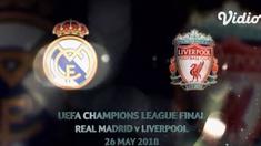 Berita video flashback final Liga Champions 2018 antara Real Madrid melawan Liverpool di Kiev, Ukraina, pada 26 Mei.