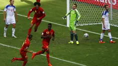 Timnas Belgia kokoh di posisi puncak klasemen Grup H setelah membungkam Rusia 1-0 di Stadion Maracana, Rio de Janeiro, Brasil, (22/6/2014). (REUTERS/Ricardo Moraes)