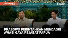 Presiden Prabowo Subianto mengumpulkan para gubernur dan para pejabat pemerintahan se-Papua ke Istana Kepresidenan, Jakarta, Selasa (16/12).
