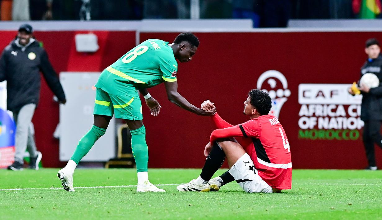 Berkat kemenangan ini, Senegal akan tampil di final Piala Afrika 2025 yang dijadwalkan berlangsung di Stadion Prince Moulay Abdellah, Rabat, Senin (19/1/2026) pukul 02.00 WIB. Sementara itu, Mesir harus puas memperebutkan posisi ketiga di Stadion Mohammed V, Casablanca, Sabtu (17/1/2026) pukul 23.00 WIB. (AP Photo/Mohamed Bounaji)