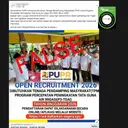 Cek Fakta: Tidak Benar Tautan Pendaftaran Lowongan P3-TGAI di Kementerian PUPR