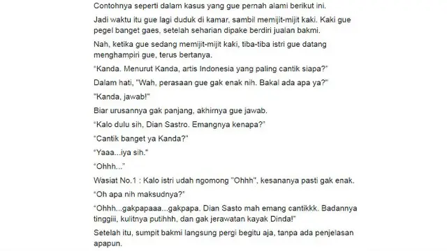 Pasangan zaman now curhat di media sosial.