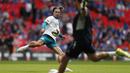 Pertandingan di Community Shield 2021 melawan Leicester City merupakan debut Jack Grealish. Ia dimainkan oleh pelatih Pep Guardiola pada menit ke-65 menggantikan Samuel Edozie. (Foto: AFP/Adrian Dennis)