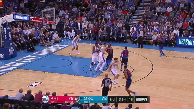 VIDEO : GAME RECAP NBA 2017-2018, Thunder 122 vs 76ers 112