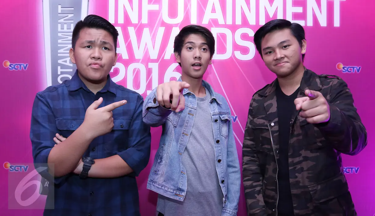 Coboy Junior saat menghadiri Infotainment Awards di Studio 6 Emtek City, Daan Mogot, Jakarta, Jumat (22/1/2016). (Liputan6.com/Herman Zakharia)