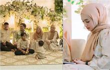 Potret Cantik Santyka Fauziah, Kekasih Sule di Acara Pernikahan Rizky Febian dan Mahalini