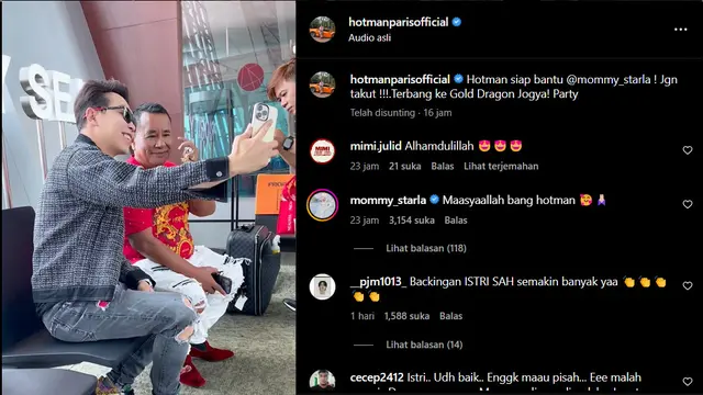Hotman Paris Tenangkan Inara Idola Rusli di Tengah Masalah Perceraian dengan Virgoun: Jangan Khawatir, Hotman Siap Bantu