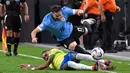 Pemenang laga pun harus ditentukan lewat adu penalti. (Robyn Beck/AFP)