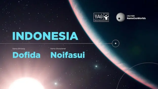 Dofida dan Noifasui menjadi nama baru bagi sistem HD 117618.