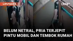 Kejadian tidak diduga dialami seorang pria saat manasin mobil mengundang perhatian
