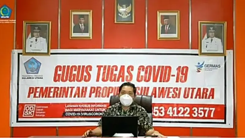 Jubir Satgas Covid-19 Provinsi Sulut dr Steaven Dandel.