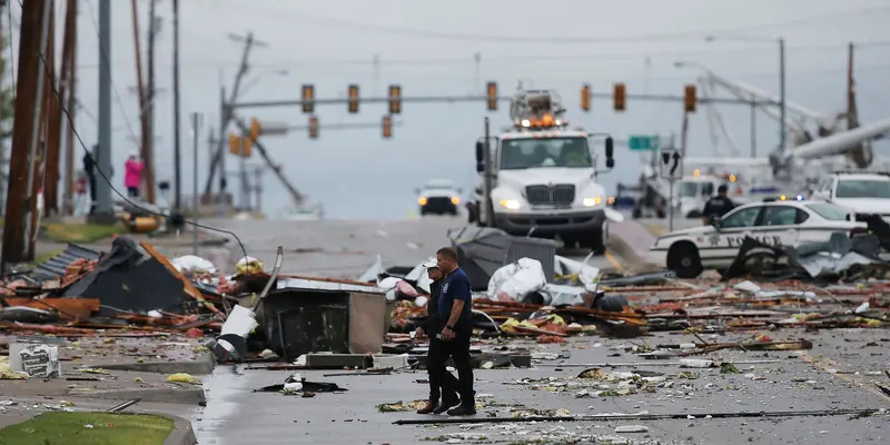 Torando Porak-porandakan Pusat Kota Oklahoma, Puluhan Orang Terluka