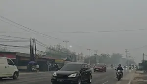 Kondisi Terkini Kabut Asap Palangka Raya Usai Diguyur Hujan