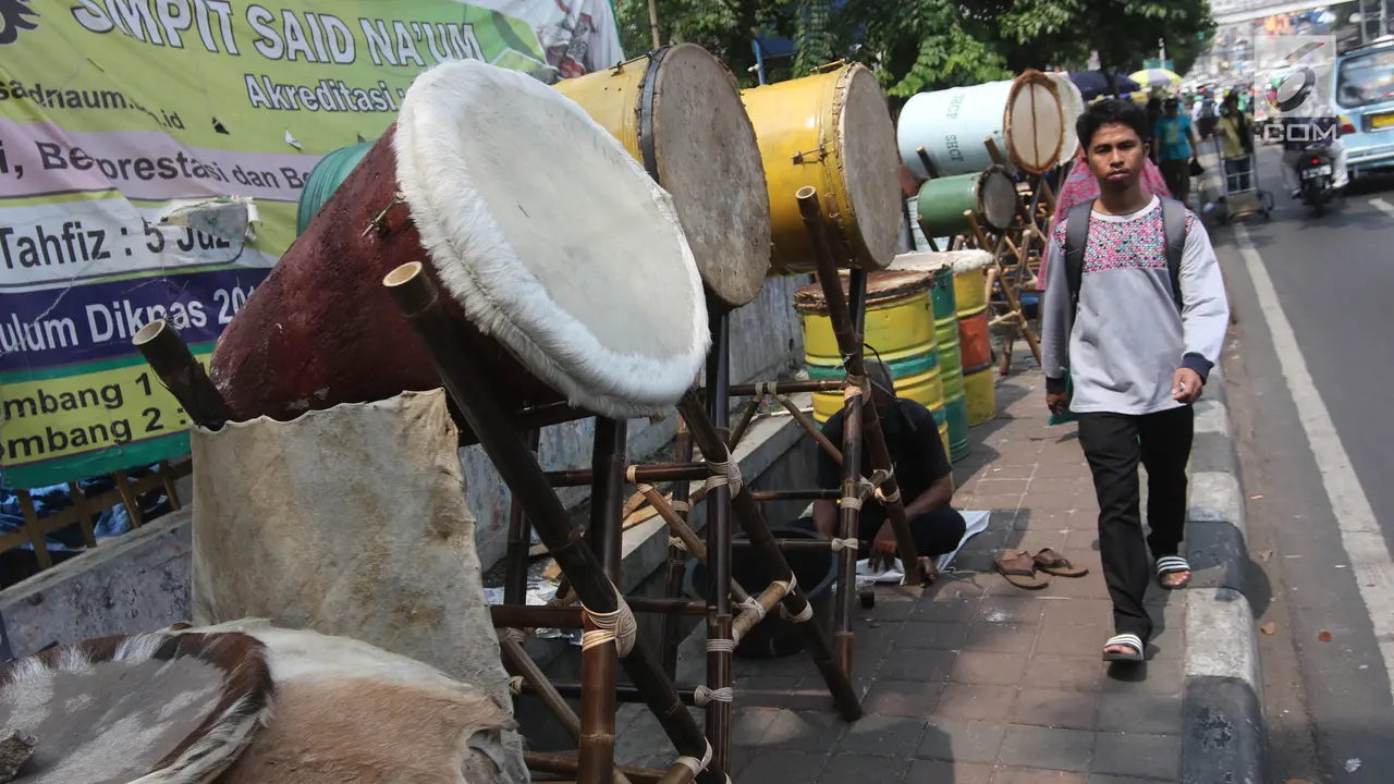 Penjualan Bedug Musiman Tanah Abang Meningkat