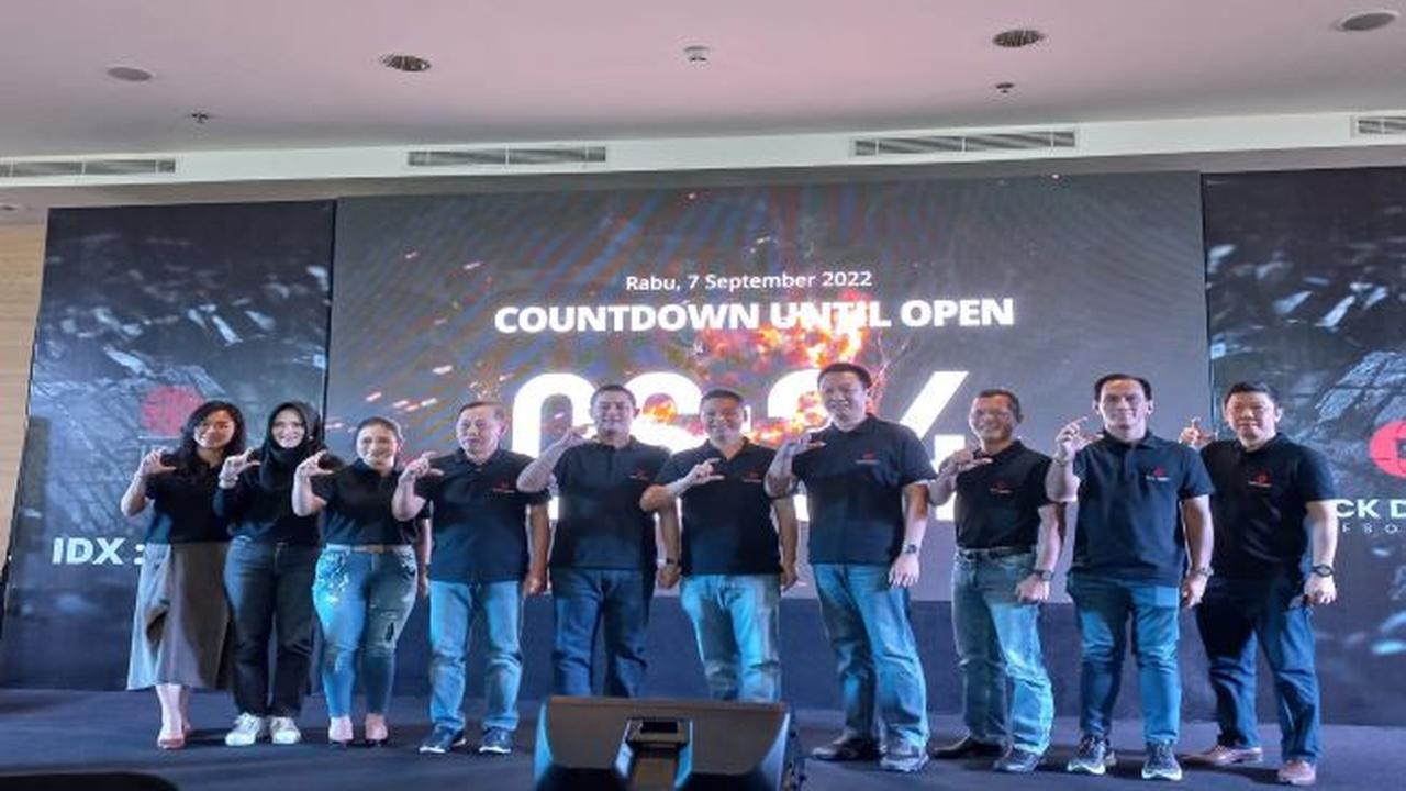 Pencatatan saham perdana PT Black Diamond Resources Tbk (COAL), Rabu, (7/9/2022) (Liputan6.com/Elga N)