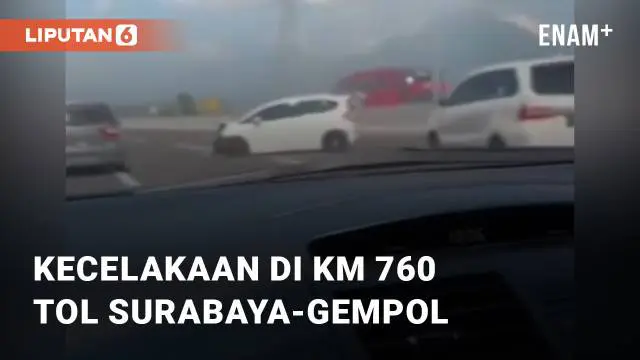 Mobil Honda Jazz yang kebut-kebutan tersebut berujung kecelakaan. Hal itu terjadi di KM 760 Tol Surabaya-Gempol, Kabupaten Sidoarjo