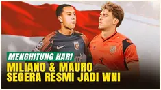 Miliano Jonathans dan Mauro Zijlstra akhirnya selangkah lagi resmi menjadi WNI! Dua calon pemain Timnas Indonesia ini dijadwalkan mengambil sumpah WNI pada akhir pekan depan. Akankah mereka langsung memperkuat Garuda di laga internasional mendatang?