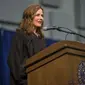 Amy Coney Barrett dilaporkan menjadi pilihan Presiden AS Donald Trump untuk mengisi jabatan hakim MA. Dok: AP