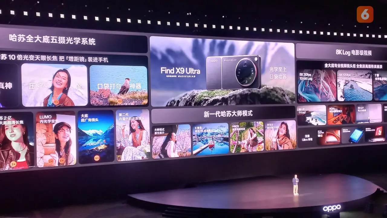 Oppo Find X9 Ultra resmi meluncur di Chengdu Open-Air Music Park, China. Liputan6.com/Septian Deny