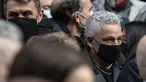 Mantan pemain Italia Roberto Baggio (kanan) dan Paolo Maldini (kiri) menghadiri pemakaman mendiang pemain sepak bola Italia Paolo Rossi di Katedral Santa Maria Annunciata di Vicenza, talia (12/12/2020). Paolo Rossi meninggal dunia pada 9 Desember 2020 di Siena pada usia 64. (AFP/Marco Bertorello)