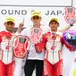 Pembalap AHRT dominasi podium Asia Road Racing Championship (ARRC) 2023 seri Jepang. (Istimewa)