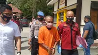 Polres Bone Bolango (Bonebol) akhirnya merilis kasus penangkapan Karimu (31) atau orang lokal menyebutnya Kolor Ijo Gorontalo. (Arfandi Ibrahim/Liputan6.com)