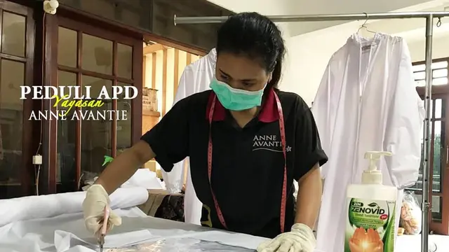 6 Potret Pembuatan APD Gratis Anne Avantie untuk Tenaga Medis Corona Covid-19