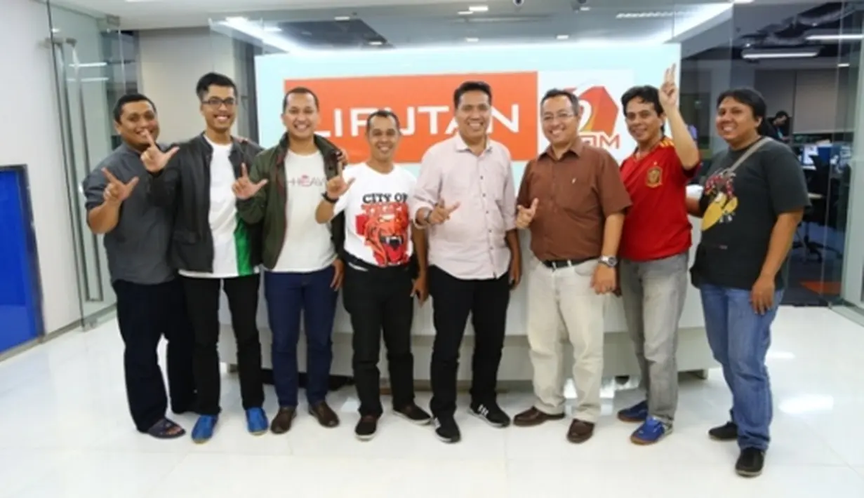 Richard Ahmad saat berfoto bareng dengan redaksi sport Liputan6.com, di Jakarta, Kamis (5/3/2015). (Liputan6.com/Gautama Adianto)