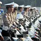 Kamis (3/7/14), puluhan anggota polri saat apel kesiapan kepolisian dalam mempersiapkan Operasi Ketupat 2014 di Jakarta. (Liputan6.com/Faizal Fanani)