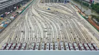 Depo LRT Jabodebek berlokasi di Kec. Bekasi Timur, Kab. Bekasi, dengan luas sekitar 100.000m2. (Dok PT KAI)