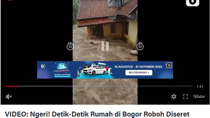 <p>Penelusuran klaim video sepeda motor hanyut akibat banjir Bogor</p>