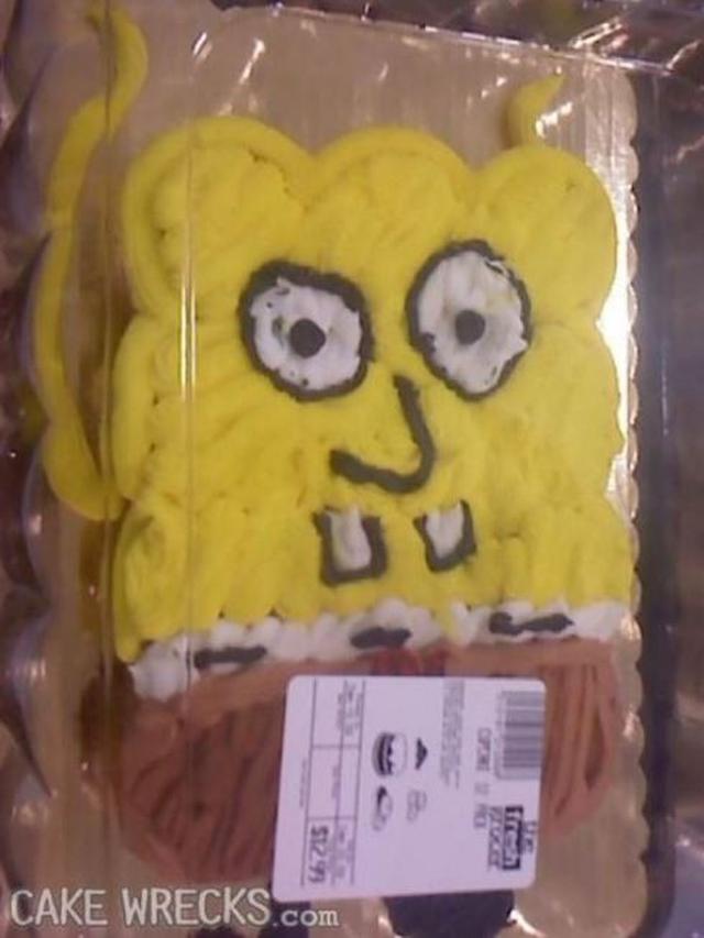 6 Potret Kue Spongebob Gagal Ini Tak Sesuai Ekspektasi, Bikin Kecewa