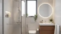 9 Desain Kamar Mandi Kecil Tapi Tetap Terang, Ruangan Sempit Jadi Lebih Lapang
