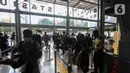 Dan masih belum terlalu ramai oleh para pemudik dikarenakan masih dua pekan jelang Lebaran 2023. (Liputan6.com/Johan Tallo)