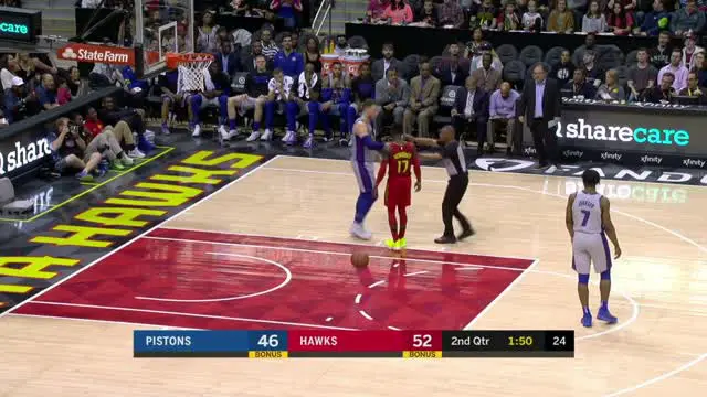 VIDEO : GAME RECAP NBA 2017-2018, Hawks 118 vs Pistons 115