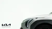 Teaser Kia EV3 tunjukkan bodywork dan lampu yang akan dibawa persis seperti konsepnya. (Kia)