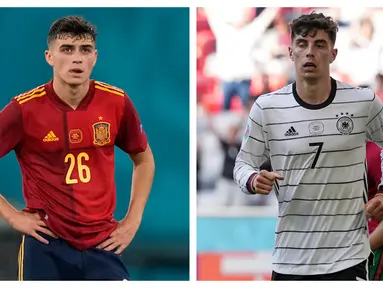 Menjadi kebanggaan tersendiri bagi para pemain muda yang tampil dalam ajang Euro 2020 (Euro 2021). Mereka telah mendapatkan kepercayaan dari pelatih untuk tampil bersama para seniornya. Berikut 5 pemain muda yang tampil menawan di fase grup Euro 2020. (Foto: Kolase AP)
