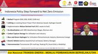 Peneliti ahli utama, Organisasi Riset Energi dan Manufaktur BRIN, Eniya Listiani Dewi saat memberikan rekomendasi kebijakan untuk capai zet nero emission. (Dok: BRIN)